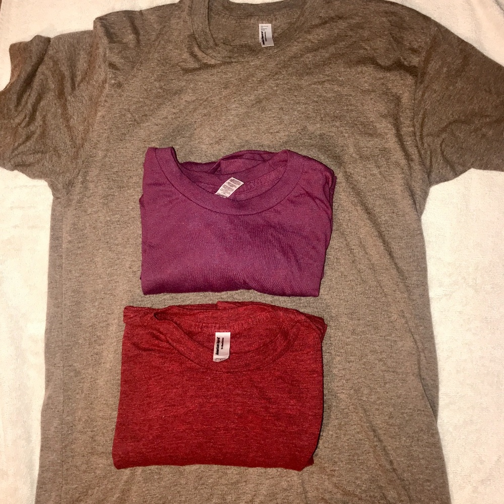 American Apparel short sleeve T Shirts